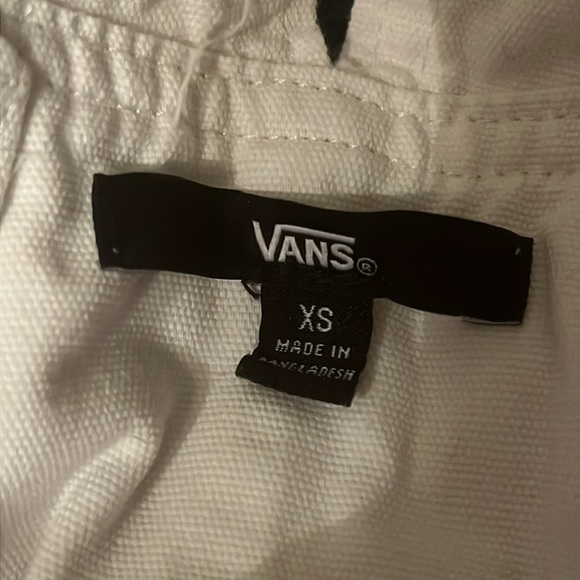 Vans Ground Work Short Overalls in Marshmallow White, size X Small - Picture 13 of 13